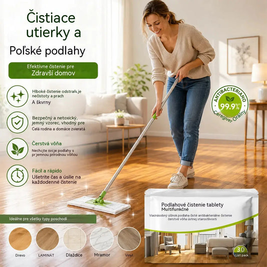 🏠🔥【3 balenia】Čistiace obrúsky na podlahu odstraňujú škvrny a majú leštiace vlastnosti.