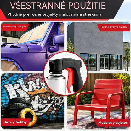 🔥🔥Kúpte 1, druhý získate zadarmo🔥2 kusy za 20 eur🔥🎨🔧 Prídavná rukoväť na spreje | Ergonomický úchop na lakovanie áut, stien a kutilské projekty