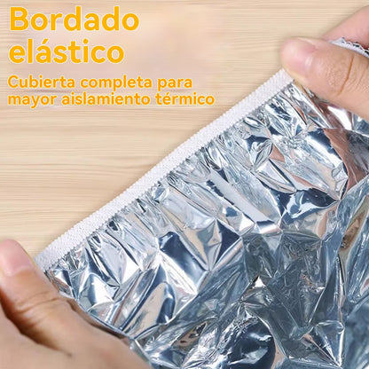 📢📢 ¡50% DE DESCUENTO!⏰【100 piezas】 Cubierta aislante de papel de aluminio Se colocan en segundos, se adaptan a distintos tamaños y mantienen tus alimentos protegidos.