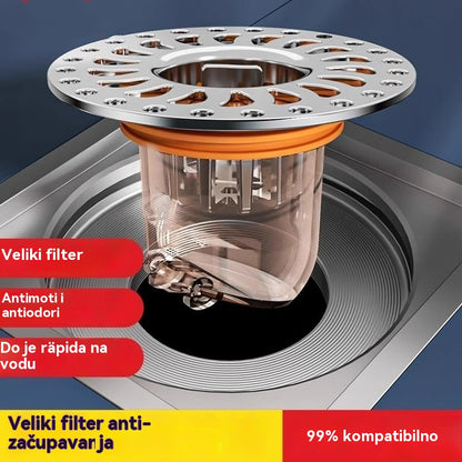 🔥【Kupi 1, dobi 1 gratis】【13 eura po komadu】✨Univerzalna jezgra za odvodnju poda protiv neugodnih mirisa s velikom saćastom pločom（2 stavke）