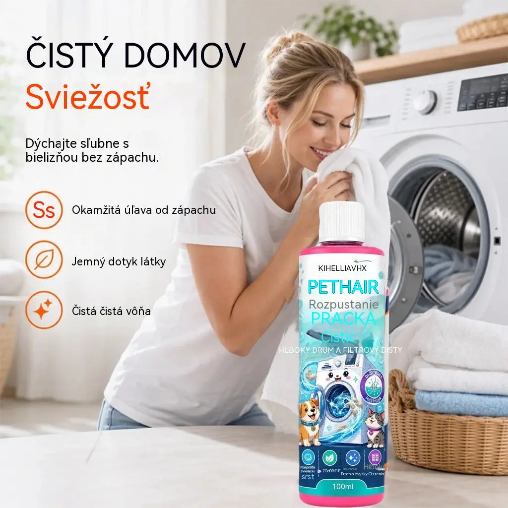 🐱🐶Čistiaci prostriedok na dôkladné čistenie zvieracích chlpov z práčok