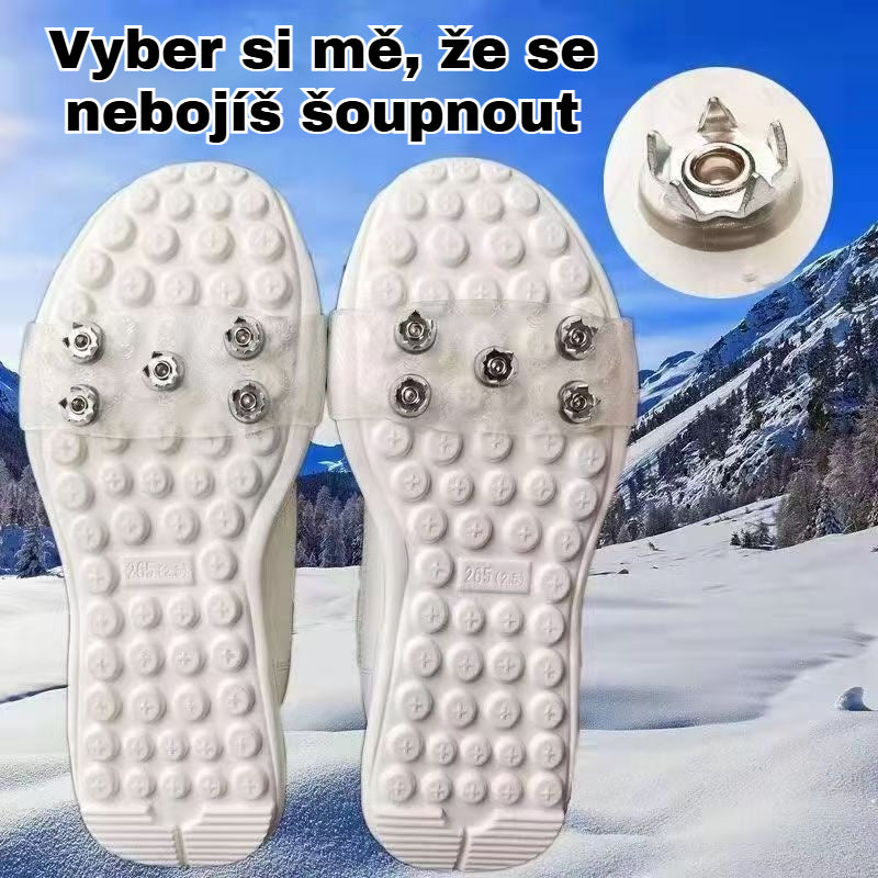 👴🚶🏔️Kupite 4, dobijte 4 gratis🔥Nevidljive protuklizne kape za stopala s 5 zubaca, prozirne vanjske kape za planinarenje po snijegu, planinarenje, penjanje po stijenama, zimsku ledenu površinu, obavezni dio za starije osobe.