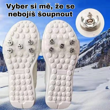 👴🚶🏔️Kupite 4, dobijte 4 gratis🔥Nevidljive protuklizne kape za stopala s 5 zubaca, prozirne vanjske kape za planinarenje po snijegu, planinarenje, penjanje po stijenama, zimsku ledenu površinu, obavezni dio za starije osobe.