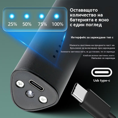 💥【50% отстъпка】🐾🐶 Акумулаторна самобръсначка за домашни любимци с LED светлина – Бързо и безболезнено бръснене, безжична работа, лесна за използване и почистване.