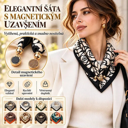 4-dielna súprava – 25 €✨Šál s magnetickým zapínaním