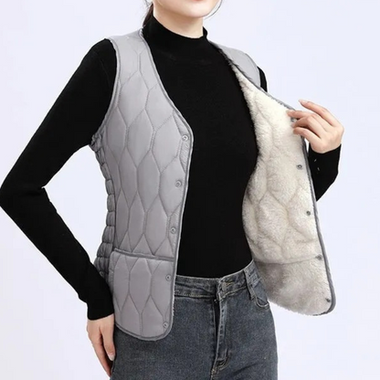 💟【45% OFF】🔥Женска жилетка с мека и топла подплата – Идеална за зимата, осигурява комфорт и топлина с вътрешна флисовата подплата. Стилна и удобна за всеки ден!