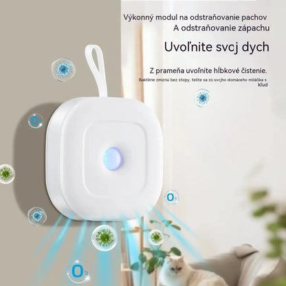 Inteligentný odstraňovač pachov po domácich miláčikoch so závesným popruhom
