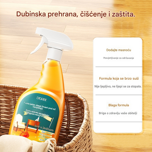🔥✨【Kupi 1 i dobij 1 gratis】Visokoučinkoviti sprej za čišćenje i izbjeljivanje drva – čisti, obnavlja i štiti površinu te pomaže spriječiti trošenje podova