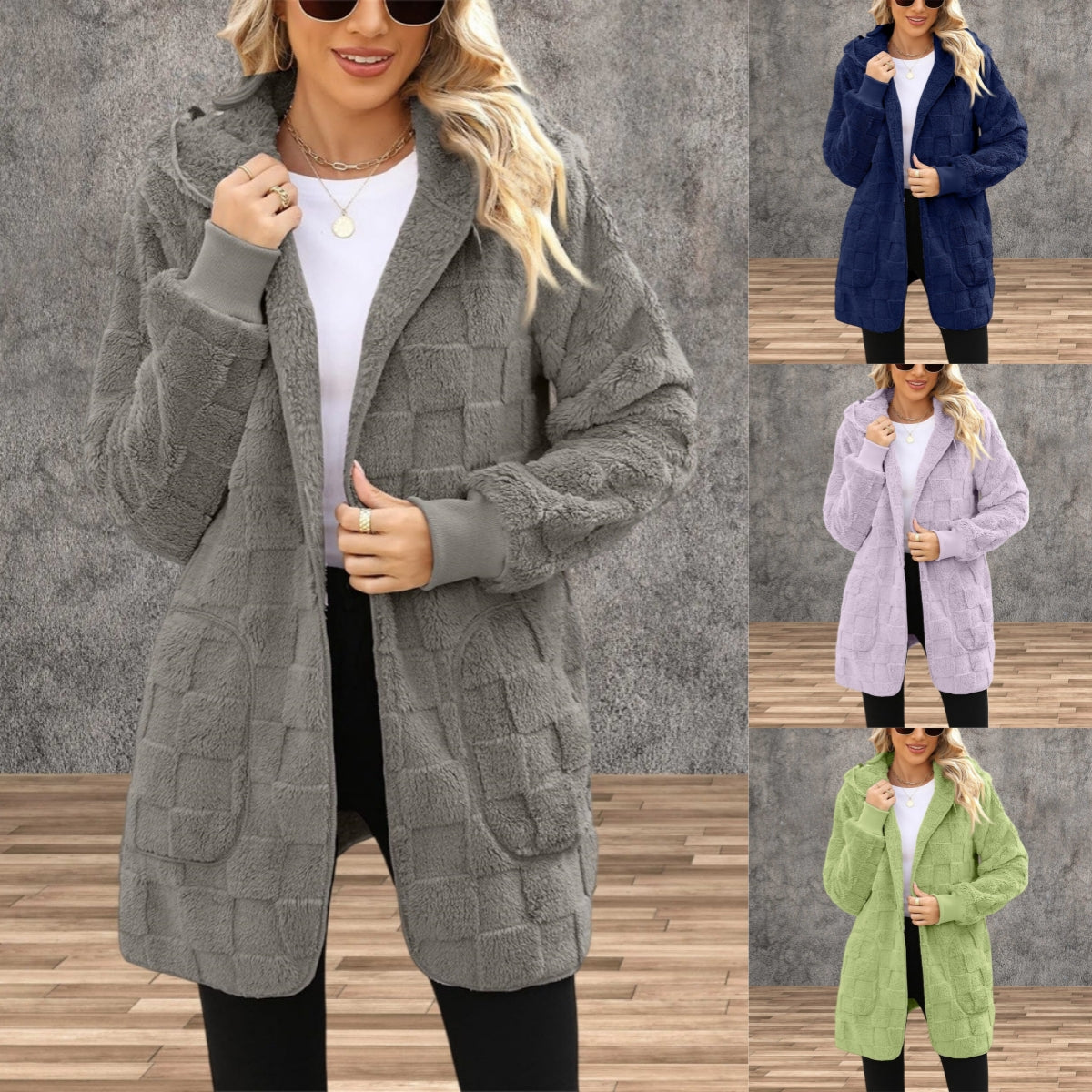 ☃️Obmedzená zľava 50 %❄️[S-5XL]🌸【Novinka pre zimnú sezónu】 Dámska voľnočasová bunda s kockovaným fleecom – Ultra teplá, moderná a praktická, ideálna na každodenné nosenie aj do chladného počasia!