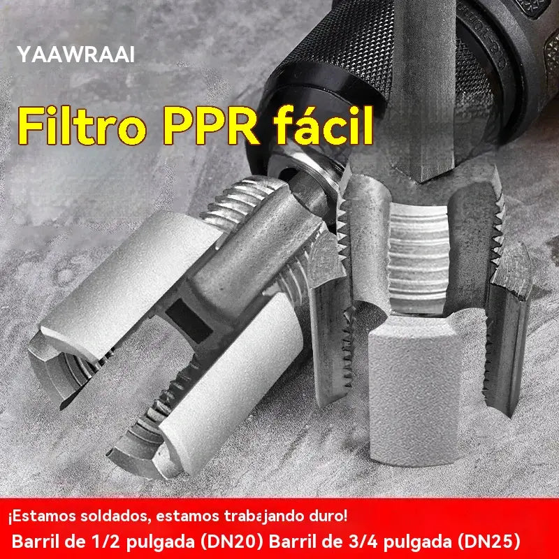 🔩 🔥Broca integrada para instalación de tuberías PPR: ¡fácil de usar y sin soldadura! [Juego de dos piezas: apto para tuberías de 1/2 pulgada y 3/4 de pulgada]