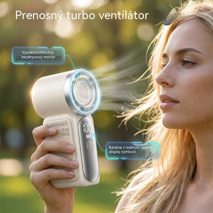💨【Zľavy na nové produkty】🥇Prenosný ventilátor s turbo výkonom - kompaktný ručný ventilátor s dlhou výdržou batérie na horúce dni