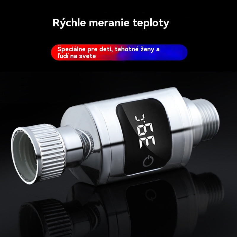 🔥Kúpte 1 a získajte 1 zadarmo! 🔥【2 položky】🚿Vodeodolný sprchový teplomer s LED displejom (Celzia)🌡️