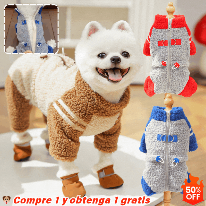 🎁【Vruća prodaja-50% popusta】🐶 Super topla zimska kombinezon za pse – gusti flis, cjelovita zaštita od hladnoće i maksimalna udobnost na svakom zimskom pohodu.
