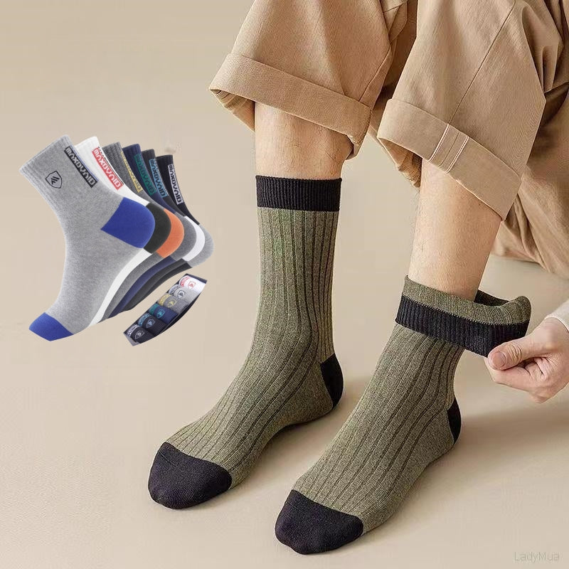 😍🧦【Kup 5, otrzymaj 5 gratis】2025 Nowe męskie bawełniane skarpetki z dezodorantem pochłaniającym pot