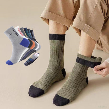 😍🧦【Kup 5, otrzymaj 5 gratis】2025 Nowe męskie bawełniane skarpetki z dezodorantem pochłaniającym pot