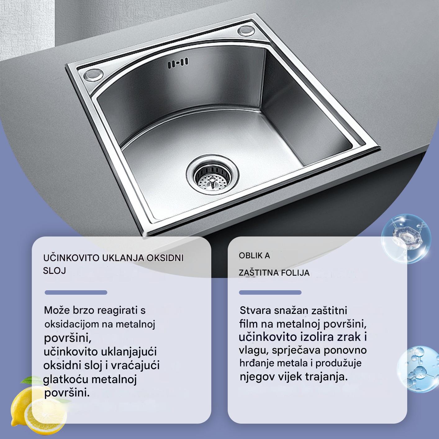 💦【Kupi 1, dobiješ 1 gratis】🔥 Visoko koncentrirani odstranjivač hrđe za čelik – brzo uklanja hrđu i vraća izvorni izgled metala bez napora【2 komada】