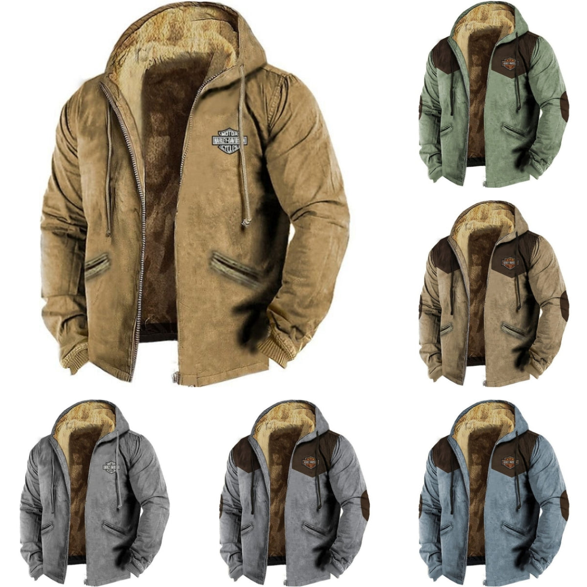 💥🌈【M-5XL】Sudadera con Capucha para Hombre 2025 – Moda Otoño e Invierno, Refuerzos, Cálida y Cómoda para el Frío