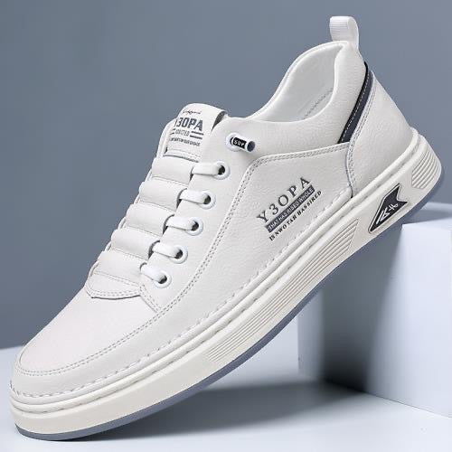 【39-44】2025 Męskie oddychające skórzane buty biznesowe casual