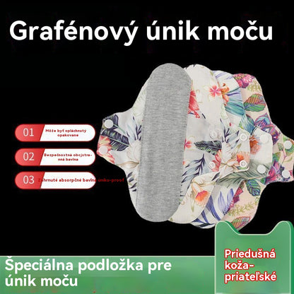 🔥【Kúpte 4 a získajte 4 zadarmo】💟Grafénová opakovane použiteľná hygienická vložka – priedušné pohodlie a spoľahlivá ochrana, prírodná bavlna, vysoká absorpcia a ochrana proti úniku