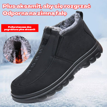 🔥【39-44】👞 Zapatos de invierno para hombre con forro cálido ✅ Antideslizantes, cómodos y fáciles de poner