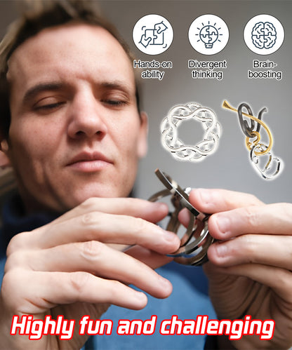 💪【50% zľava】🧠[8-dielna sada] Vysokokvalitná sada puzzle z hliníkovej zliatiny, rôzne štýly, nekonečná zábava!