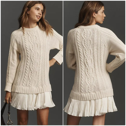 💖👗【S-3XL】Elegantná Pletená Šaty pre Ženy – Pohodlné, Štýlové a Ideálne na Každú Príležitosť | Mäkká Tkanina, Obopínajúci Strih