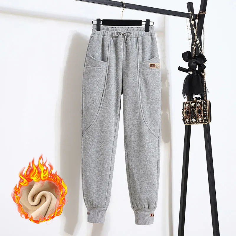 🔥✅【50-100 кг】Панталон от чист памучен кадифе с еластична талия, неизбеляващ и устойчив на намачкване