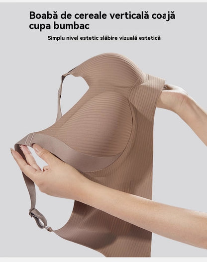 🏆50% de descuento【Paquete de 4】【Para 40-95 kg】Sujetador femenino sin aros y sin costuras❤️Algodón Tencel natural, antibacteriano y cómodo