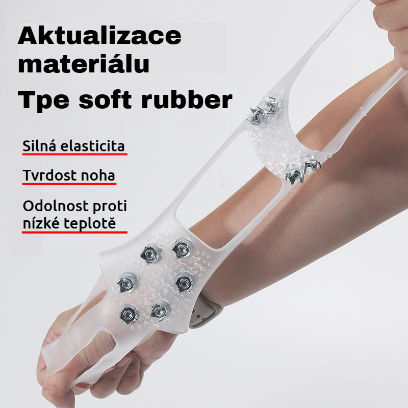 👴🚶🏔️Kupite 4, dobijte 4 gratis🔥Nevidljive protuklizne kape za stopala s 5 zubaca, prozirne vanjske kape za planinarenje po snijegu, planinarenje, penjanje po stijenama, zimsku ledenu površinu, obavezni dio za starije osobe.