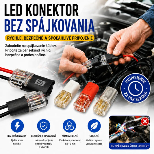 【1000 kusov skladom】Konektor kábla bez odizolovania, s uzamykateľnou prackou, bezpečným uzáverom a protišmykovou úpravou ⚡️
