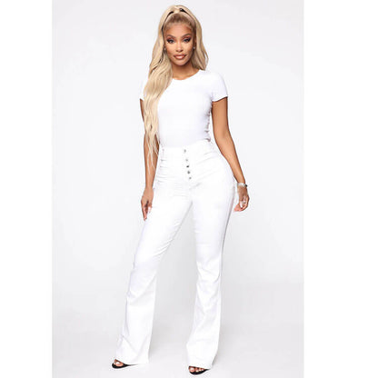 🎀👖【S-4XL】🔥 Limitovaná akcia – Zoštíhľujúce push-up džínsy s vysokým pásom so zľavou ešte dnes!