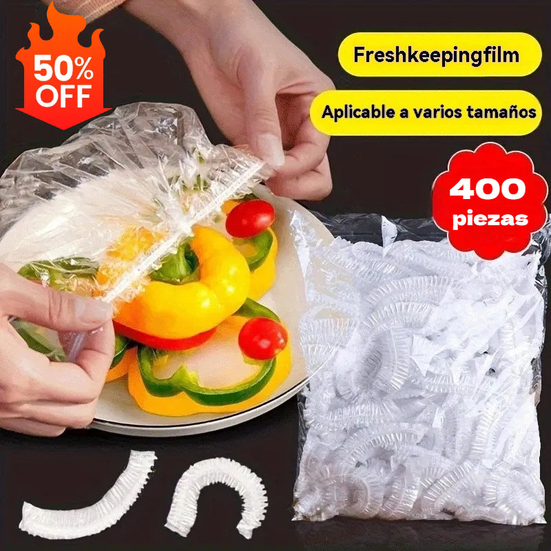 🔥【100/200/400 uds】Tapas de Frescura Desechables ✅ Cierre Hermético y Seguro para Alimentos