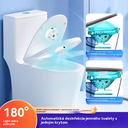 🚽💦Automatické dezinfekčné svetlo na toaletu s vonnými tabletkami - 360° pokrytie zabezpečuje dôkladné čistenie bez mŕtvych zón.