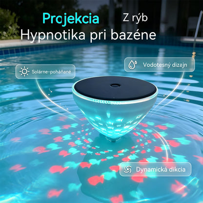 ☀️【50% zľava】🐠 Plávajúce solárne bazénové svetlo s projekciou v tvare ryby - Plávajúci dizajn sa elegantne pohybuje po hladine a vytvára romantickú atmosféru.💡💦