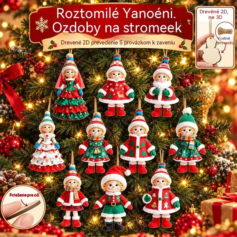 🎄【20 kusov】🎅Roztomilé vianočné ozdoby✨