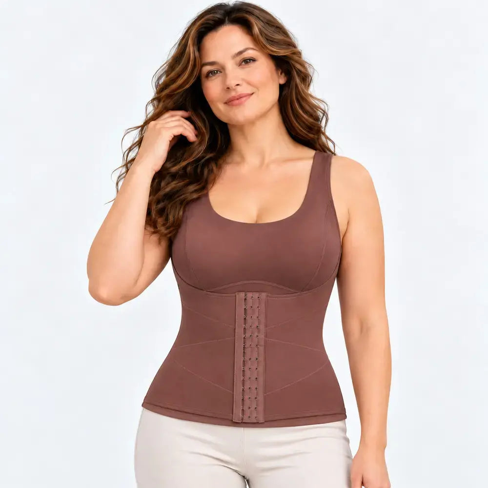 🎽🔥【1 kus, XL–5XL, 4 farby】Nemecká hrejivá fleecová vesta – modeluje brucho a pás, ako druhá koža.