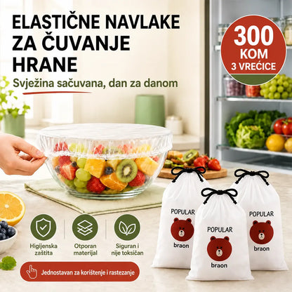 🔥(300 jedinica)🍽️Iznimno velika, debela, antibakterijska plastična vrećica prehrambene kvalitete