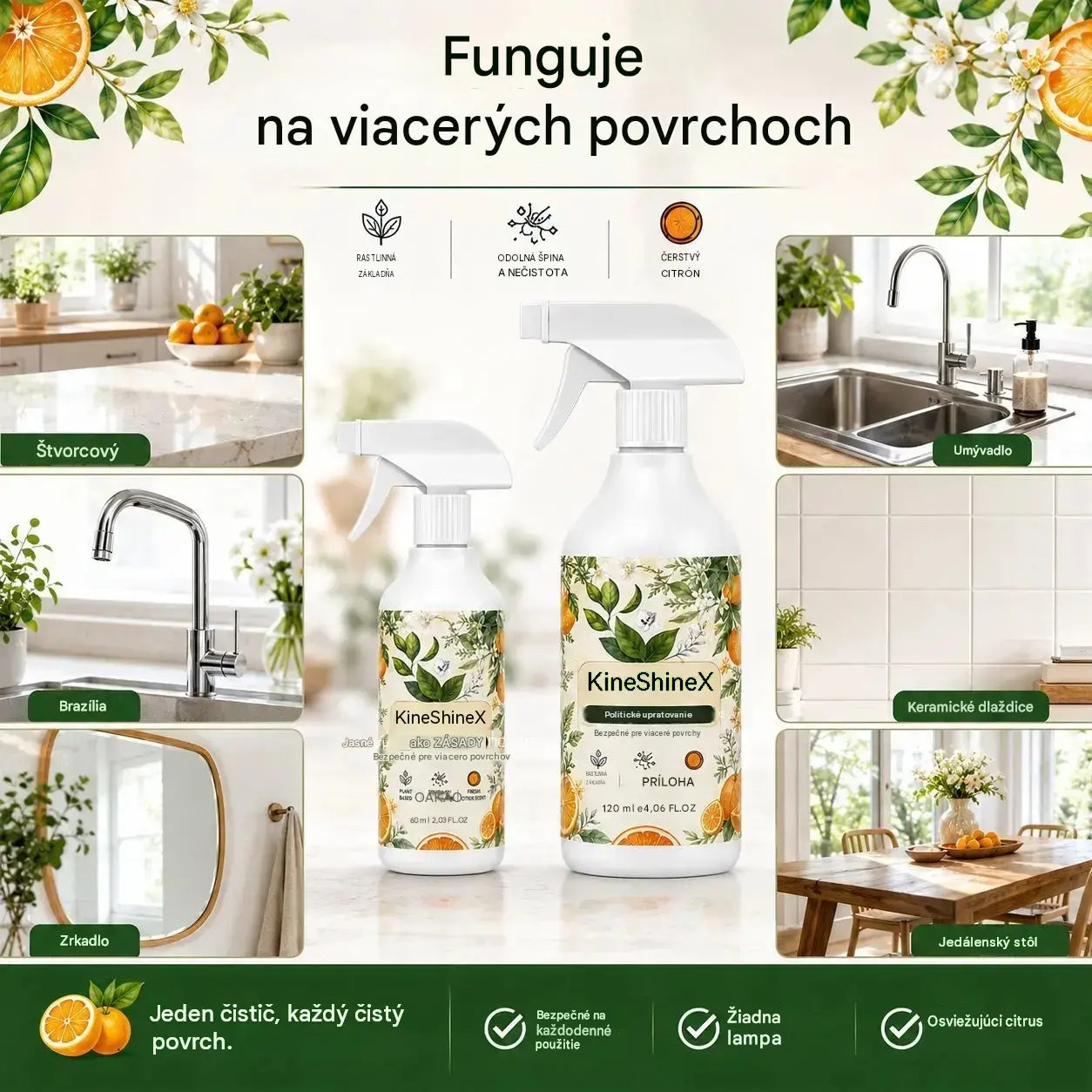 🍊Výkonný odmasťovací sprej do kuchyne – Znižuje drhnutie, uľahčuje čistenie