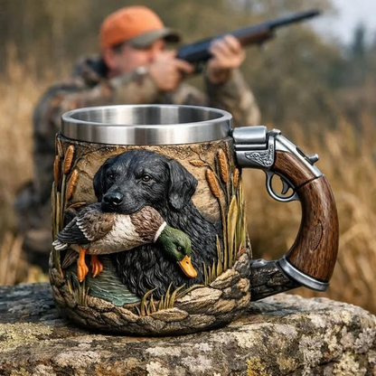 🔫☕【50% zľava】💥 Hrnek za kávu specifický pro lovce – Ideální dárek pro milovníky lovu, odolný, stylový a praktický