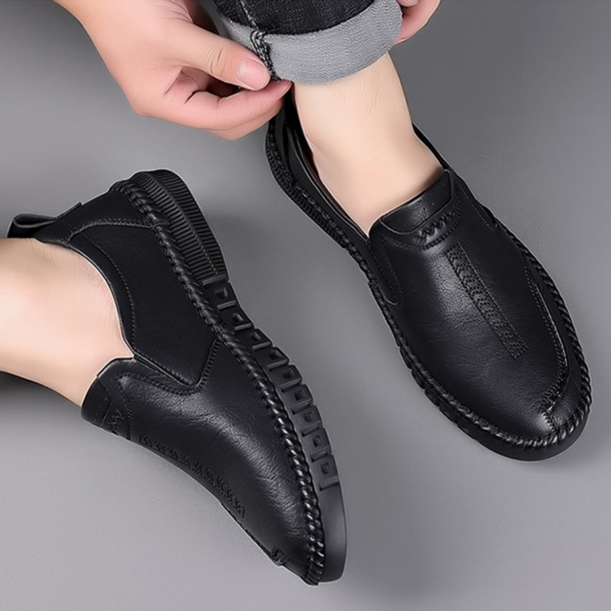 👞👨Promocja 50% na ograniczony czas【39-44】Męskie buty sportowe 2025, wykonane ze skóry naturalnej, z miękką podeszwą, antypoślizgowe i oddychające