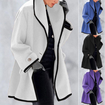 🥰【S-5XL】⛄ Nový elegantný teplý vlnený kabát na jeseň a zimu – Komfort, štýl a ochrana pred chladom pre modernú ženu