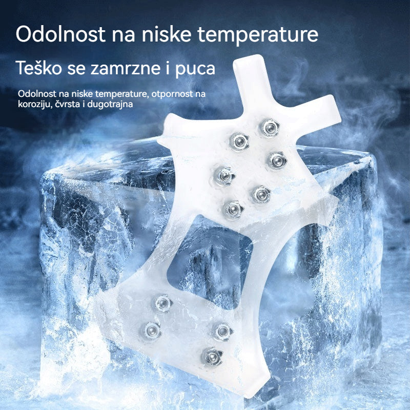 👴🚶🏔️Kupite 4, dobijte 4 gratis🔥Nevidljive protuklizne kape za stopala s 5 zubaca, prozirne vanjske kape za planinarenje po snijegu, planinarenje, penjanje po stijenama, zimsku ledenu površinu, obavezni dio za starije osobe.(8 artikala)