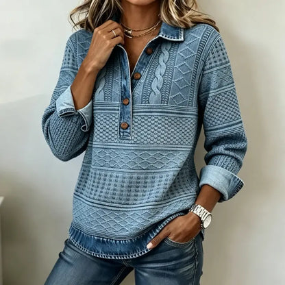 【S-5XL】Nueva camisa de manga larga de moda de alta calidad con diseño de color en contraste