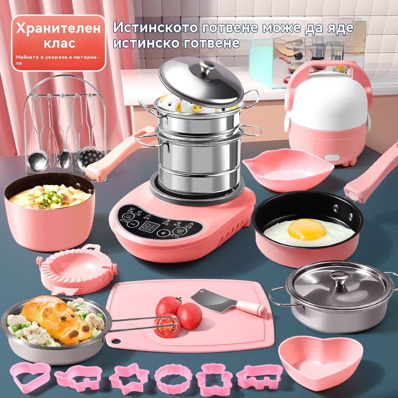 🔥 50% ОТСТЪПКА! 🎁 👩‍🍳Комплект за готвене за мини кухня – Истинско готварско изживяване за малките готвачи! 🎉 Развива креативност и умения в кухнята за деца!🍳