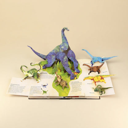 📕🦖🔥 Enciclopedie Preistorică 3D – Carte Pop-up cu Dinosauri, Enciclopedie a Dinosaurilor