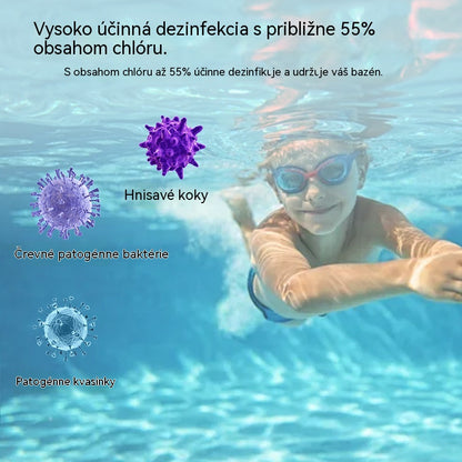 🔥【Kúpte 1, dostanete 1 zadarmo】🏊‍♀️💧Tablety na čistenie bazénov pre čistú a priehľadnú vodu.