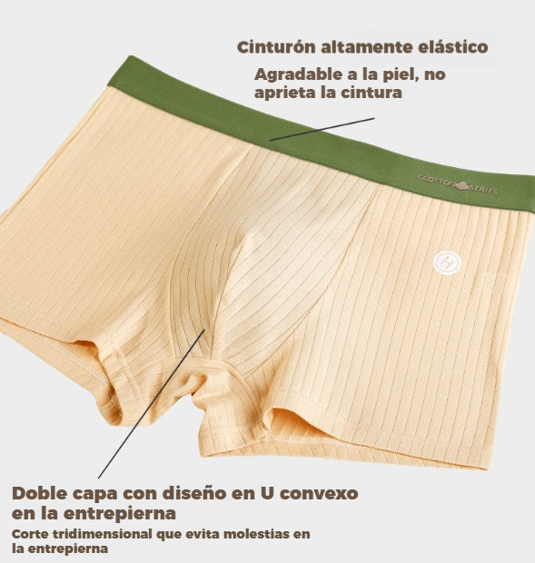 ⏳🩲🔥 (6 unidades) Boxers para hombre 100% algodón – Cómodos y transpirables, con cinturilla elástica y una sensación suave para una comodidad durante todo el día.