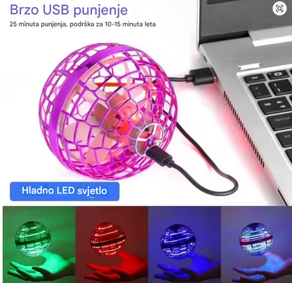 🛸🪐🌀【Kupi 1, dobi 1 gratis】🔥 UFO pametna indukcijska vrteća lopta, čarobna leteća lopta, visjeća lopta, magija koja svijetli vrhom prsta