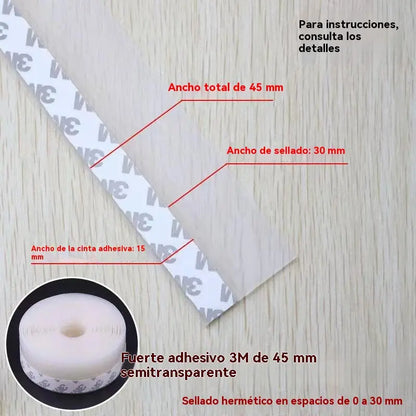 🚪 PVC tesniaca lišta na spodnú časť dverí – ochrana proti prachu a prievanu