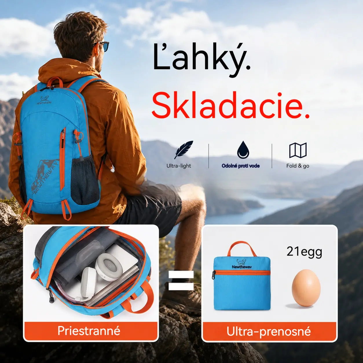 🌄✨Batoh s veľkým objemom | Vezmi si so sebou všetko, čo potrebuješ